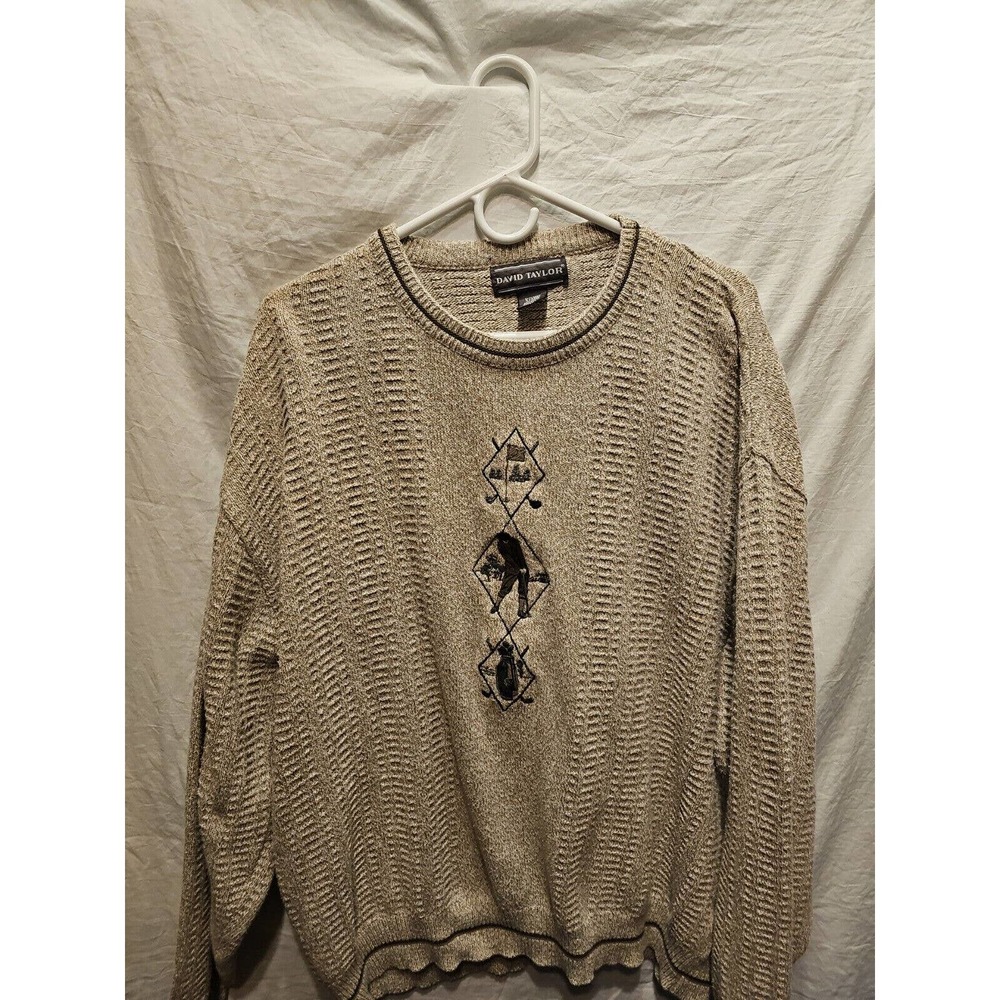 Vintage David Taylor Golf Sweater Size XL